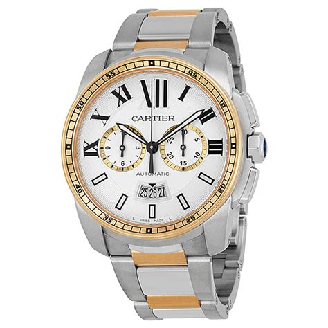 calibre de cartier mens watch|cartier chronograph automatic.